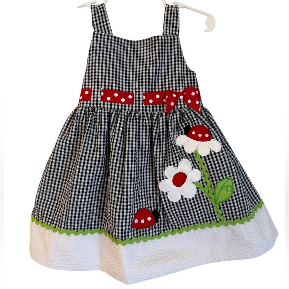 Girls 2T Seersucker Gingham Dress